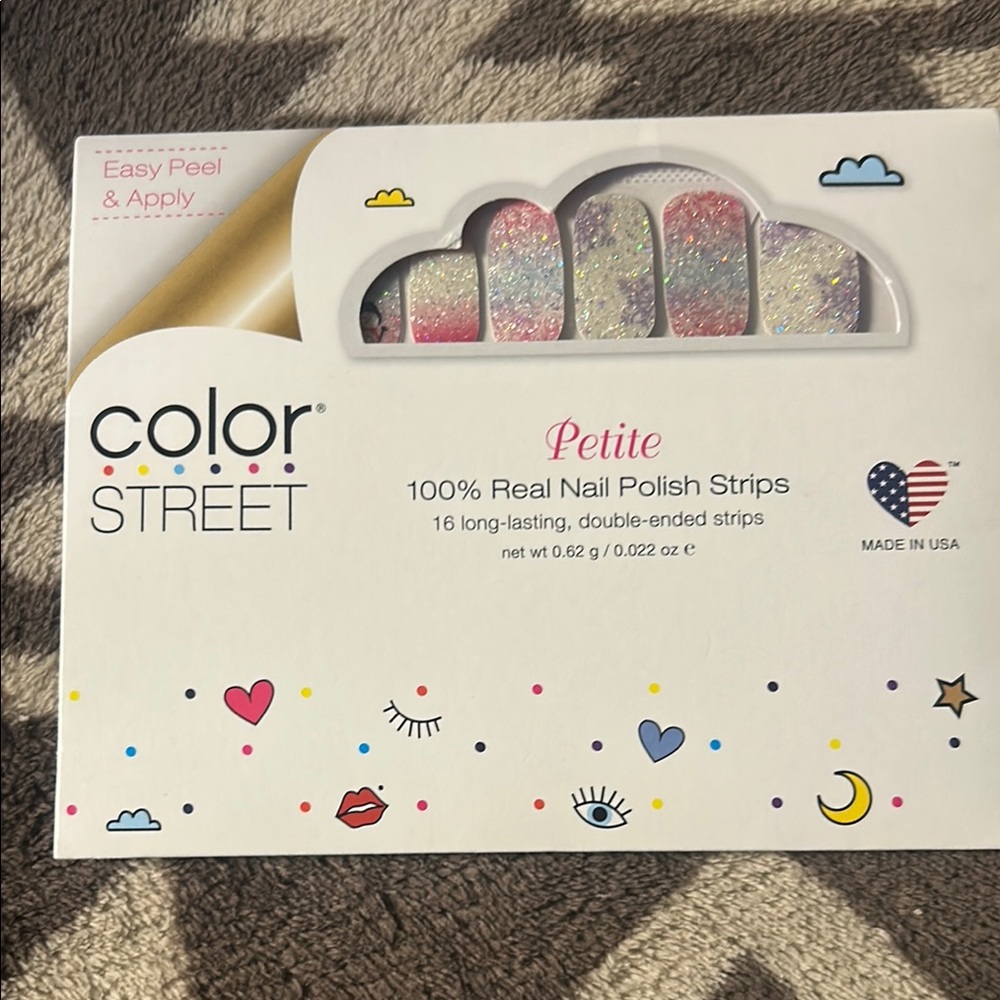 Color Street Petite Nail Polish Strips - Glitter and Pink